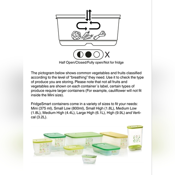 Tupperware FridgeSmart - Medium Deep - Picture 3 of 6